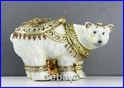 Jay Strongwater Amazing Polar Bear Glass Christmas Ornament Brand New Box