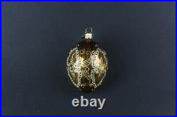 Jay Strongwater Bronze Swarovski Crystal 2003 Egg Christmas Ornament
