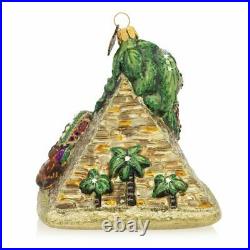 Jay Strongwater Camel And Pyramid Glass Ornament #sdh2334-250 Brand Nib Save$ Fs