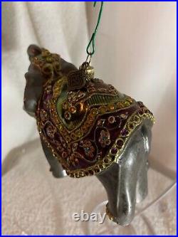 Jay Strongwater Christmas, Multi/Persia Elephant with Swarovski Elements, in Box