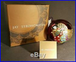 Jay Strongwater Christmas Ornament Neiman Marcus Red Swarovski Crystal Geisha 4