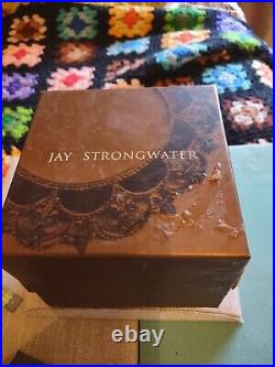 Jay Strongwater Heart Christmas Ornament Nieman Marcus Swarovski Crystals Poland