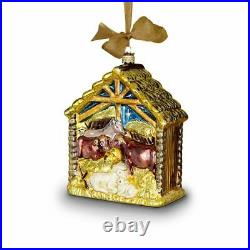 Jay Strongwater Holy Family Glass Ornament #sdh2107-250 Brand Nib Save$$ F/sh