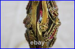 Jay Strongwater Large Christmas Ornament encrusted with Swarovski Crystals 2003