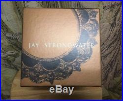 Jay Strongwater Large Globe Christmas Ornament with Swarovski Crystals 2002 Brown