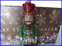 Jay Strongwater Ornament Christmas ROYAL NUTCRACKER Ornament Swarovski Crystals