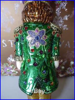 Jay Strongwater Ornament Christmas ROYAL NUTCRACKER Ornament Swarovski Crystals