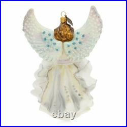 Jay Strongwater Peace On Earth Angel Glass Ornament #sdh2243-283 Brand Nib F/sh