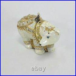 Jay Strongwater Polar Bear with Swarovski Crystals Christmas Ornament