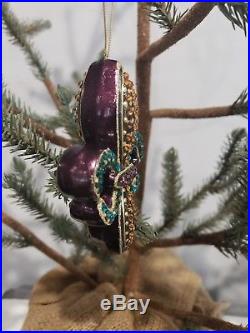 Jay Strongwater Swarovski Crystal Fleur De Lis Christmas Tree Ornament