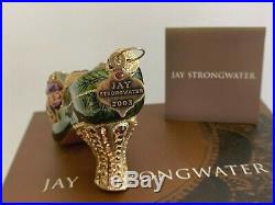 Jay Strongwater Swarovski Crystals 2003 Christmas Shoe Ornament