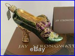 Jay Strongwater Swarovski Crystals 2003 Christmas Shoe Ornament