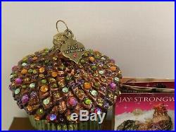 Jay Strongwater Swarovski Crystals Acorn Christmas Ornament
