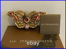 Jay Strongwater Swarovski Crystals Butterfly Christmas Ornament