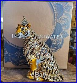 Jay Strongwater'Tiger' 2002 Christmas Ornament with Swarovski Crystals w Box