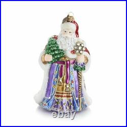 Jay Strongwater Victorian Santa Glass Ornament #sdh20010-250 Brand Nib Save$ F/s