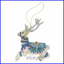Jay Strongwater Vixen Reindeer Glass Ornament #sdh2324-250 Brand Nib Save$$ F/sh