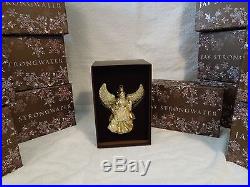 Jeweled Angel Gold Jay Strongwater Glass Ornament with Swarovski Crystals NIB