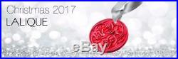 LALIQUE 2017 Entrelacs Crystal Christmas Tree Red Holy Vines Ornament New in Box