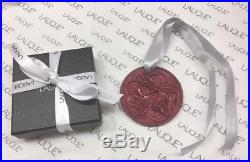 LALIQUE 2017 Entrelacs Red Color Crystal Christmas Ornament New in Box Gift Wrap