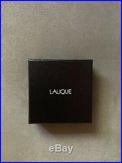 LALIQUE 2017 Entrelacs (Vines) Red Crystal Christmas Ornament Mint in Box