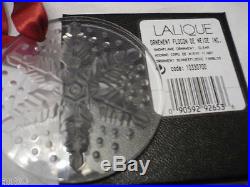LALIQUE Crystal Christmas 2013 ornament Snowflake NIB signed and SEALED