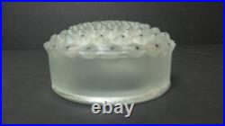 LALIQUE FROSTED CRYSTAL CACTUS No. 1 POWDER BOX with ENAMEL DECORATION