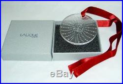LALIQUE Masque de Femme Christmas Crystal Arethuse Ornament 2011 Mint in Box