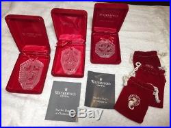 LOT! Waterford Crystal 12 Days of Christmas Ornaments 1981-1995 Set Of 17 Rare