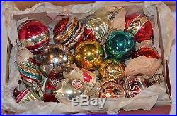 LOT of 60+ Vintage Glass Christmas Tree Ornaments SHINY BRITE, POLAND MORE