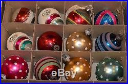 LOT of 60+ Vintage Glass Christmas Tree Ornaments SHINY BRITE, POLAND MORE