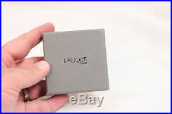 Lalique France Glass Crystal Christmas Ornament Tree Frosted Green In Box