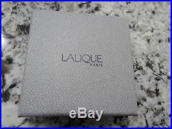 Lalique Hellebore Flower Christmas Ornament Clear Crystal Signed withBox/Cert