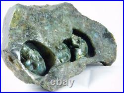 Large Labradorite Crystal Skull Carving -Decor Ornament Great Gift 3.2KG 9.5in