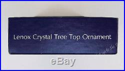 Lenox China 1983 Crystal Tree Top Topper Christmas Ornament Star Lovely! MIB
