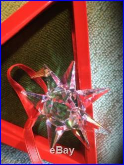 Limited Edition Crystal 1991 Christmas Ornament w Box Ribbon Austrian Swarovski