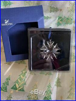 Little Swarovski Crystal Annual Snowflake Christmas Ornaments Bundle Of 7 06-12