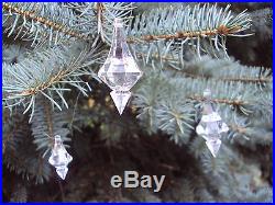 Lot 24 Teardrop Prism Acrylic Crystal Glass Christmas Tree Chandelier Ornaments