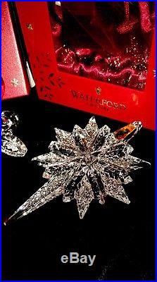 (Lot Of 4) 2014 Annual Waterford Crystal Christmas Ornaments