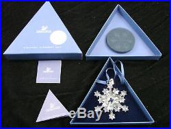 Lot of 10 Swarovski Austrian Crystal Star Christmas Ornaments 2000-2009 With Boxes
