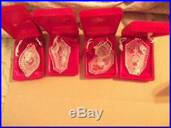 Lot of 17 Waterford Crystal 12 Days of Christmas Ornaments 1979 -1995