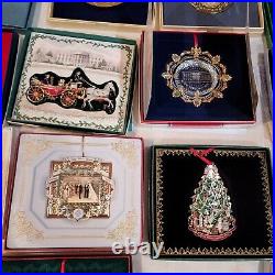 Lot of 18 White House Christmas Ornaments 1994-2003, 2005-2009, 2011,'13,'15