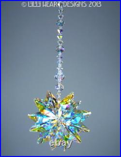 M/w Swarovski Crystal BIG AB 24mm Lily Octagon Suncatcher Lilli Heart Designs