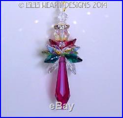M/w Swarovski Crystal Big 2014 Christmas Angel Suncatcher Lilli Heart Designs