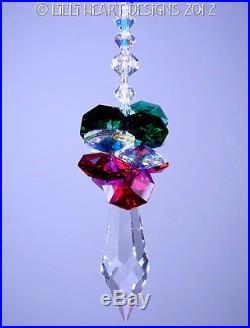 M/w Swarovski Crystal Christmas Ornament Sun Catcher Icicle Lilli Heart Designs
