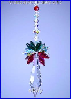 M/w Swarovski Crystal Christmas Ornament Sun Catcher Icicle Lilli Heart Designs