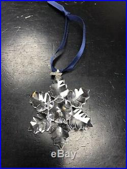 MIB 1996 Swarovski Crystal Annual Snowflake Christmas Ornament