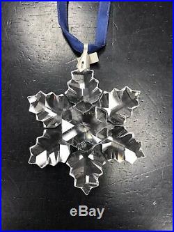 MIB 1996 Swarovski Crystal Annual Snowflake Christmas Ornament