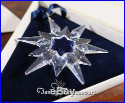 MIB 1997 Swarovski Crystal Snowflake Star Annual Christmas Ornament
