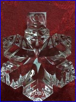 MIB FLAWLESS Exquisite BACCARAT Art Crystal 3D NOEL SNOWFLAKE Christmas ORNAMENT